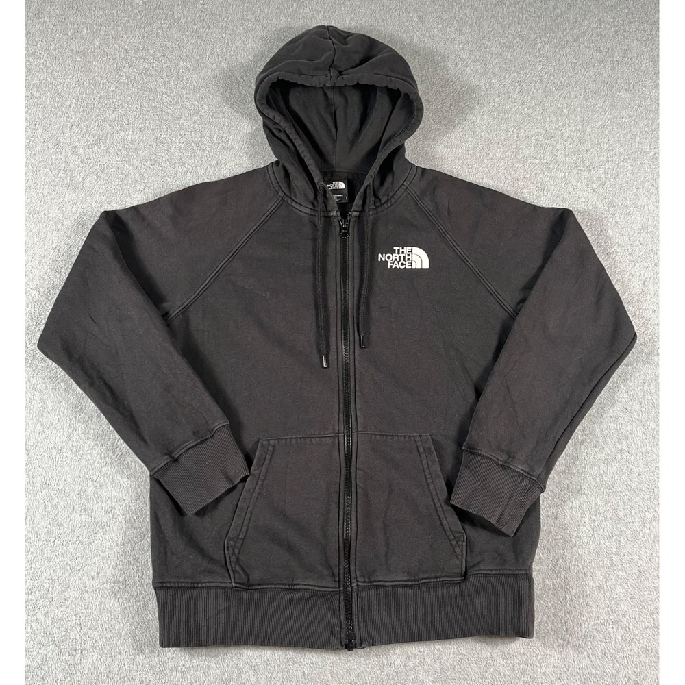 The North Face Hoodie Womens Small Black Full Zip Fleece NF0A7R9N Sweatshirt